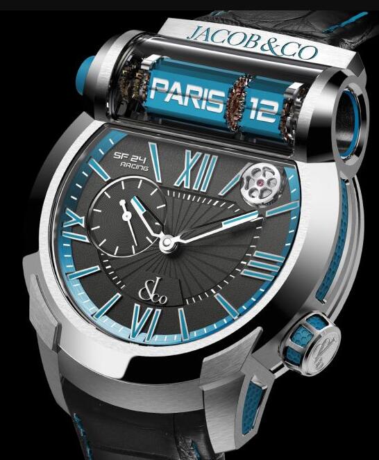 Jacob & Co EPIC SF24 RACING GRADE 5 TITANIUM BLUE ES101.20.NS.YB.A Replica watch